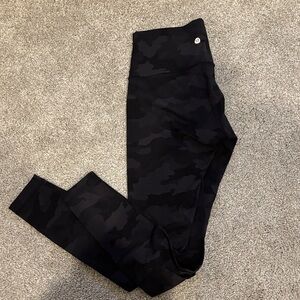 lululemon athletica Black Camo Leggings